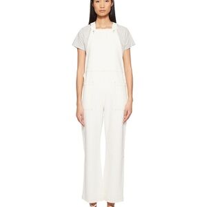 White Denim Overalls
